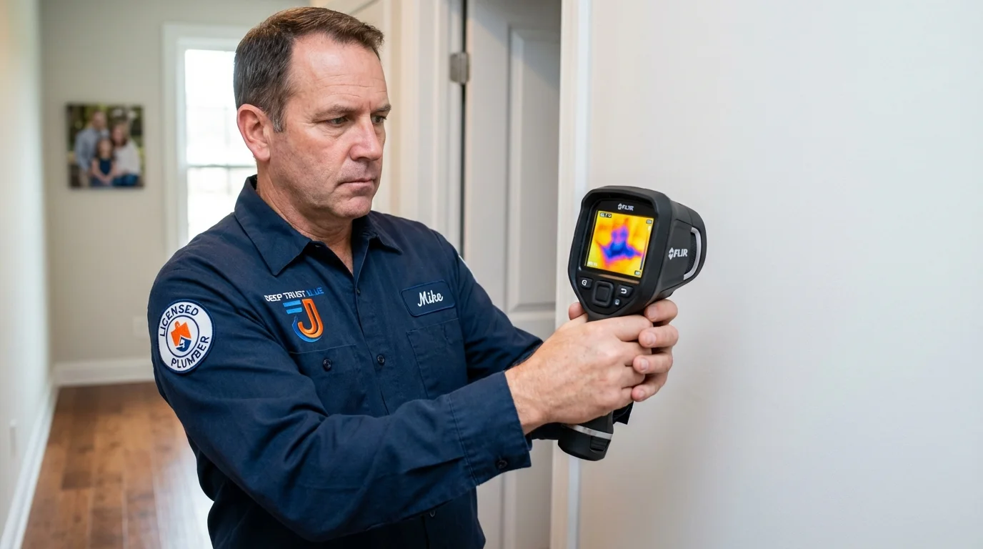 Thermal imaging leak detection by Johns Plumbing LLC in Old Greenwich